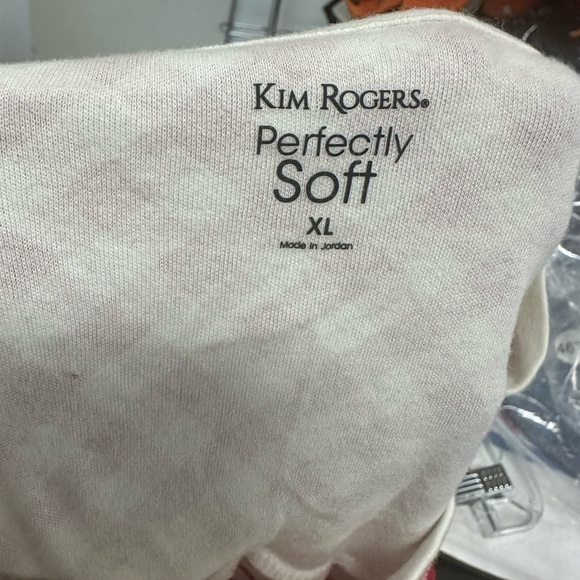 Kim Rogers Striped Reindeer Top - Picture 3 of 3